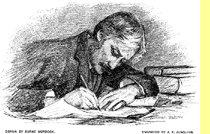 Andrew Lang at work, from Century Magazine